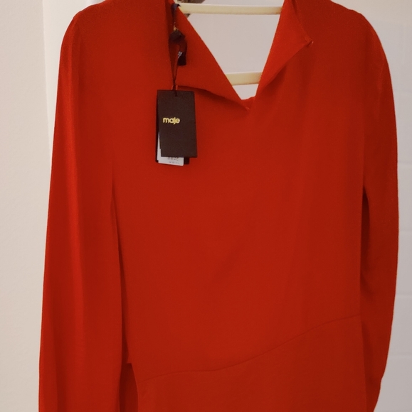 maje red dress - Picture 3 of 6